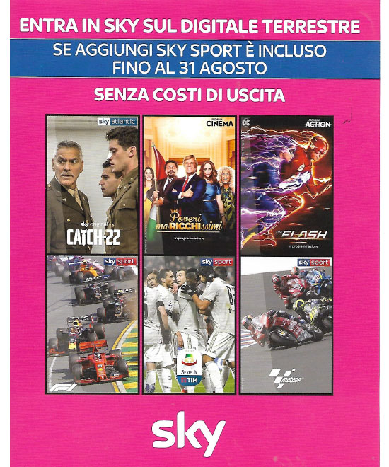 Offerta sky Giugno 2019